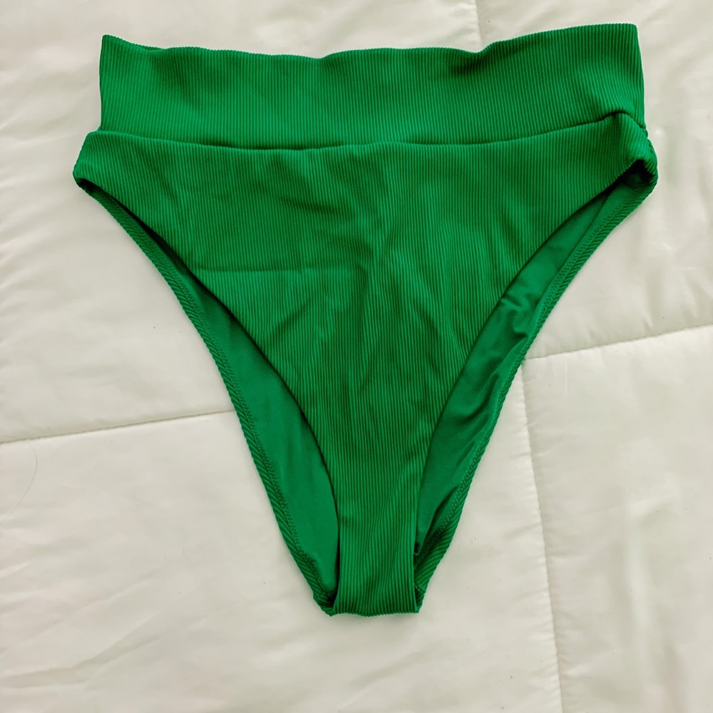 High Waisted Cheeky Arie Bikini Bottoms Ribbed